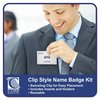 C-Line Products Badge Holder, Clip, 4x3, PK50 95543